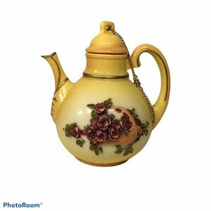Nini Tea Pots Collection Hand Painted Victorian Flower Mini Teapot S.S. Sarna